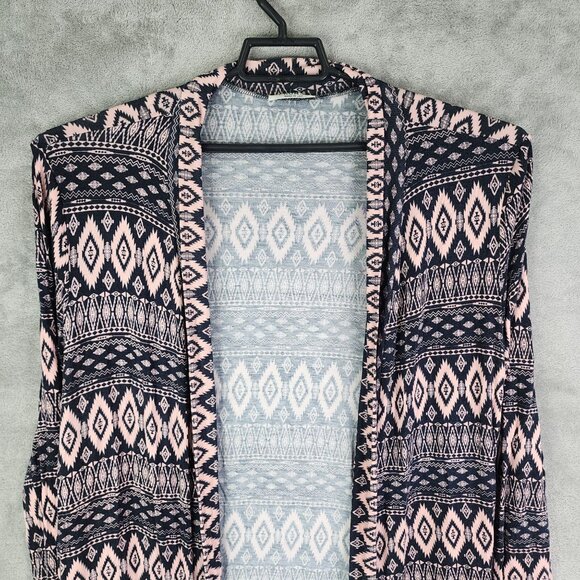 Womens Frumos Aztec Print Open Front Cardigan Jacket Long Sleeve Size 2XL/3XL - Picture 4 of 10